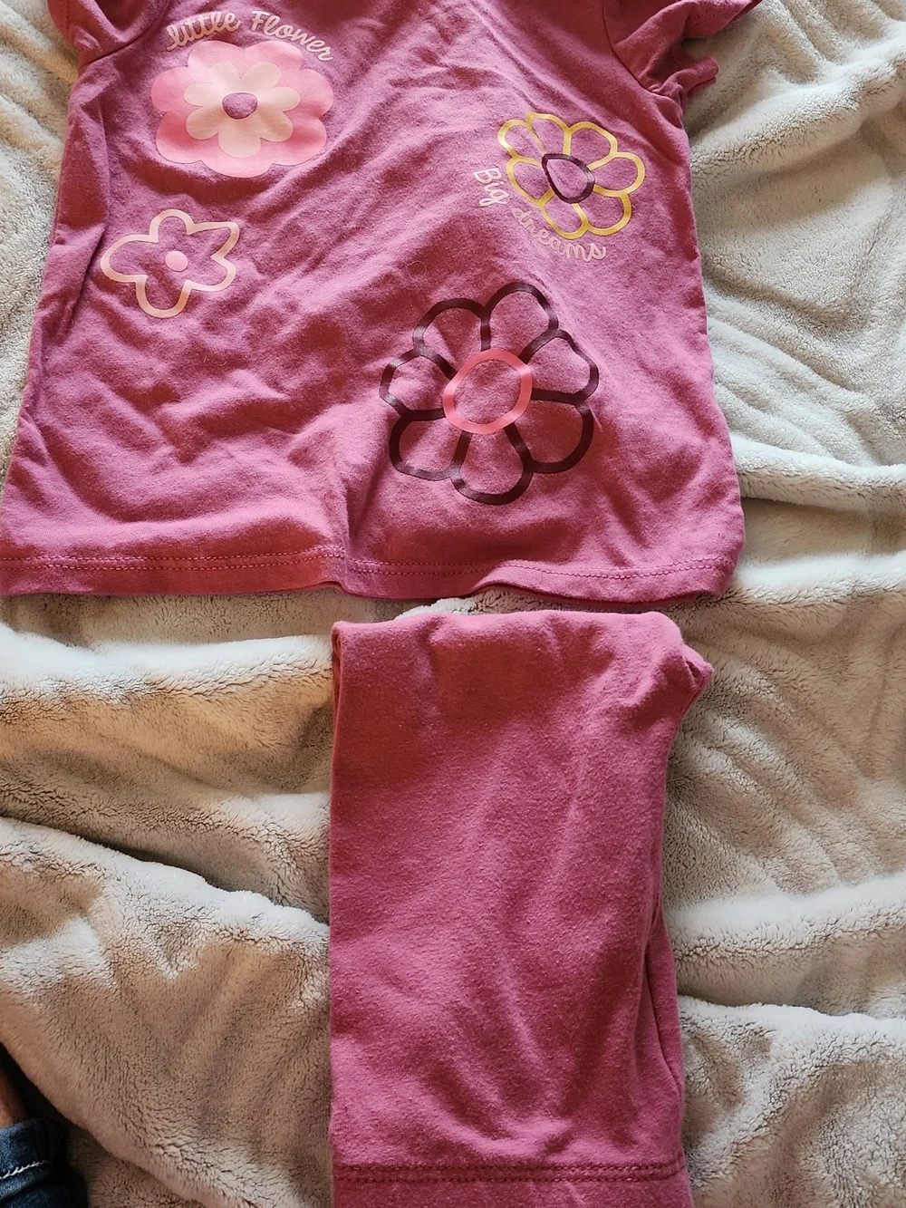 Garanimals Pink Floral Two-Piece Pajama Set